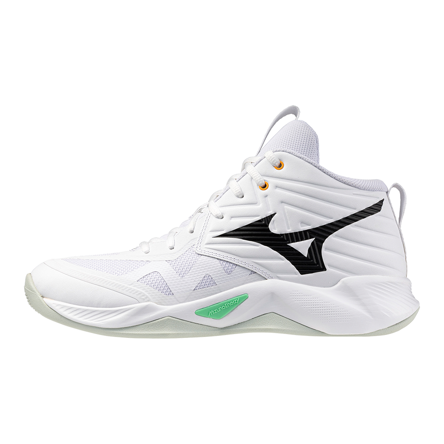 Mizuno WAVE MOMENTUM PRO MID White/Black/Frozen Emerald